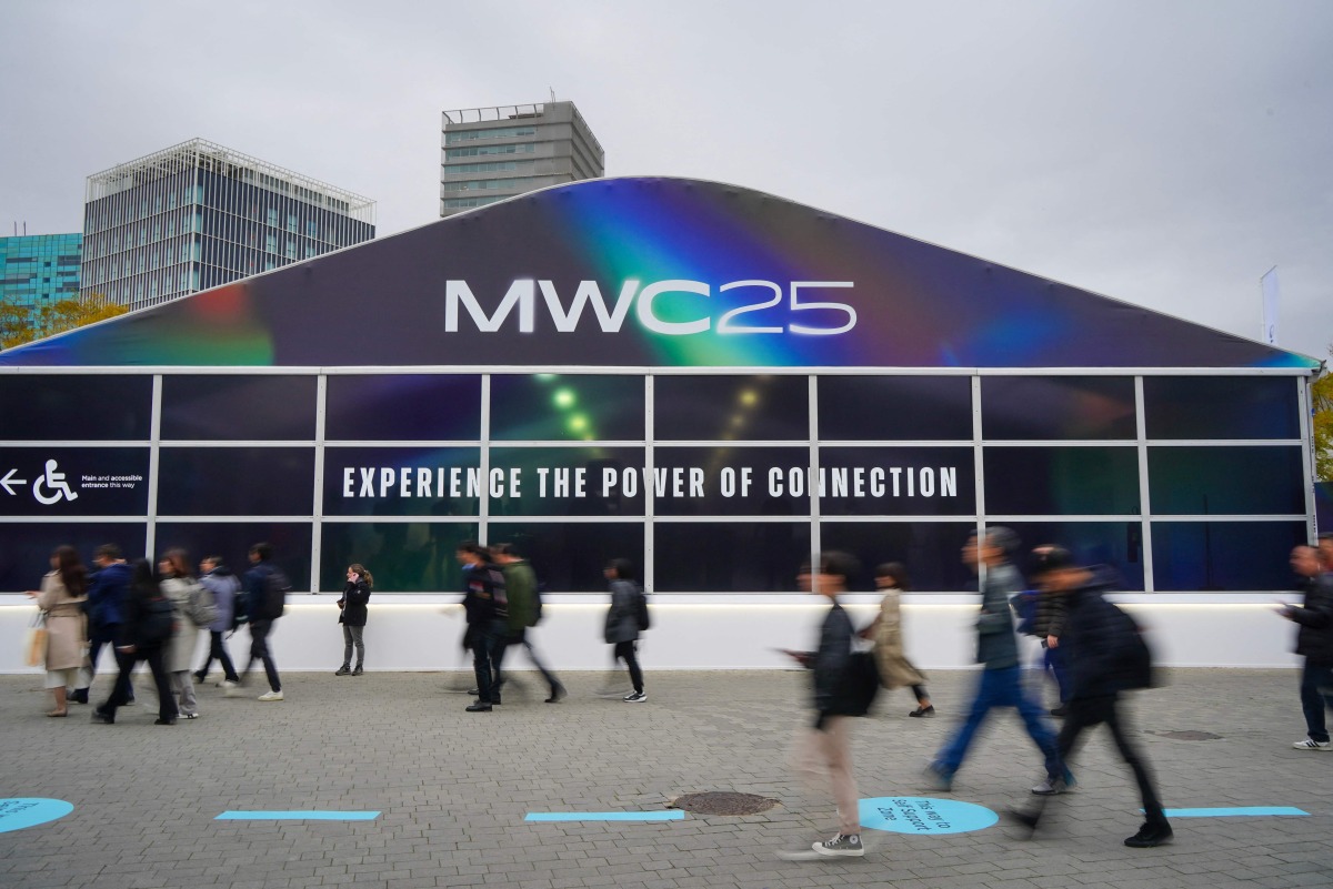MWC Barcelona 2025 etkinlik alanının genel görünümü